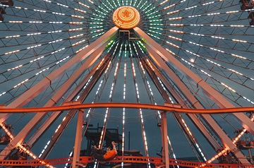 ferris wheel at night
