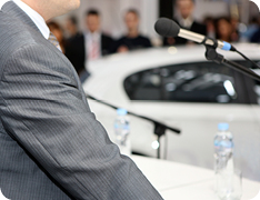 automotive press conference