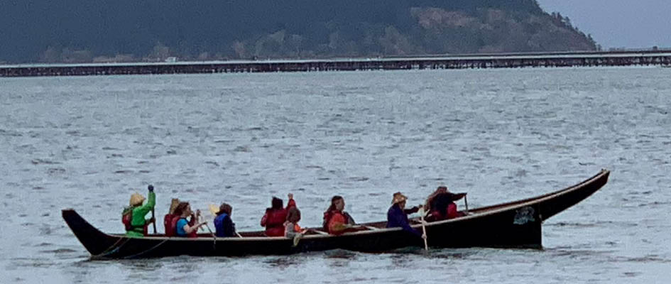 A Samish Tribal canoe